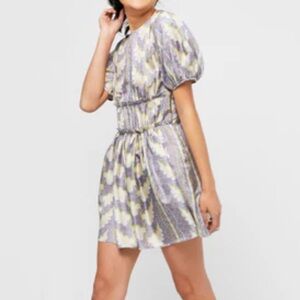 Elliette Leni Silk Dress Floral Pastel Print